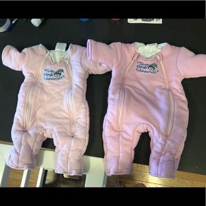 Two Merlin Sleep suits